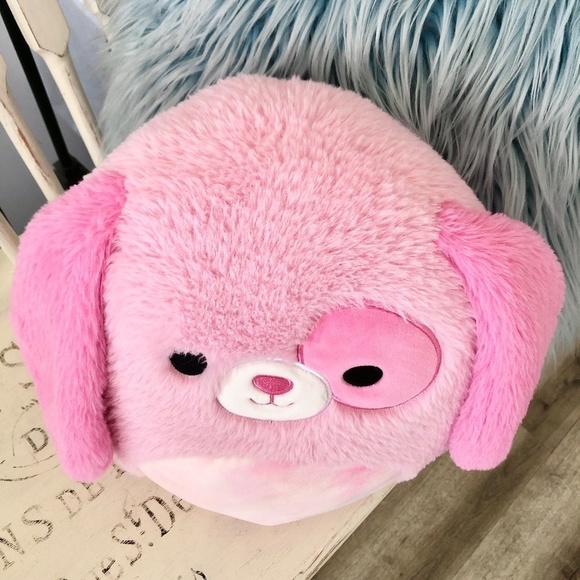 Squishmallows, 12" Chasen, Pink, Dog, Fuzzamallow, Stuffed Plush, Nice Condition - Picture 2 of 9